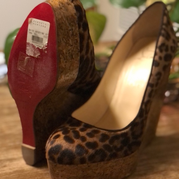 Christian Louboutin Pony Hair Wedges - Picture 6 of 7
